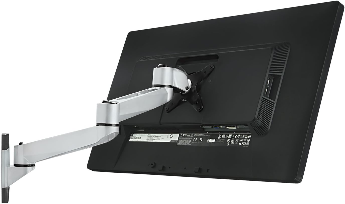 Mount-It! MI-33114 Single Articulating, Full Motion, Tilting, Wall Mount for 13, 17, 19, 20, 22, 23, 24, 27, and 30 Inches, Samsung, Sony, Asus, Dell, LG, Sharp, Insignia, ViewSonic, LED, LCD, Computer Monitors Displays, VESA 75x75 and 100x100