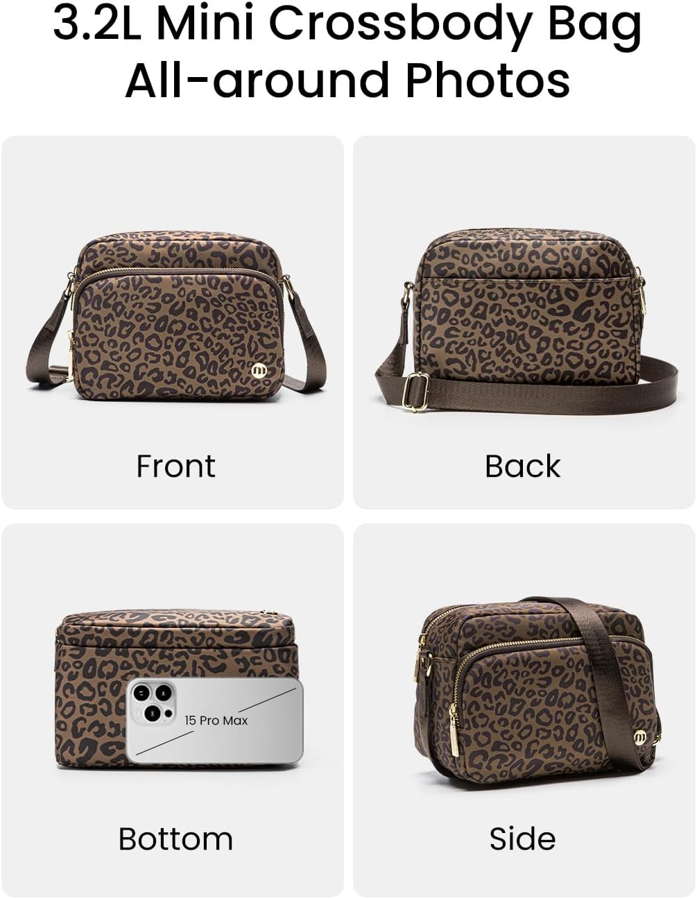 MEXS Small Crossbody Bags for Women, Mini Casual Cross Body Bag Travel Purse, Adjustable Strap Shoulder Handbags Wallet - Image 4