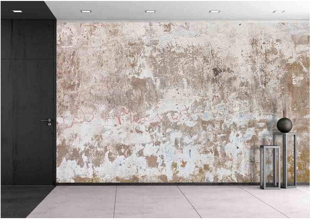 wall26 - Dirty Grunge Wall - Removable Wall Mural | Self-Adhesive Large Wallpaper - 100x144 inches