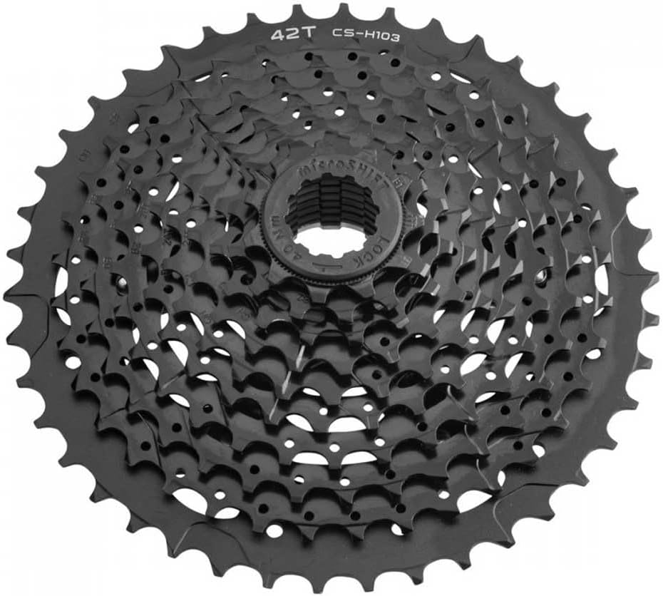microSHIFT | H10 Cassette | 10 Speed | Chrome Plated | Silver