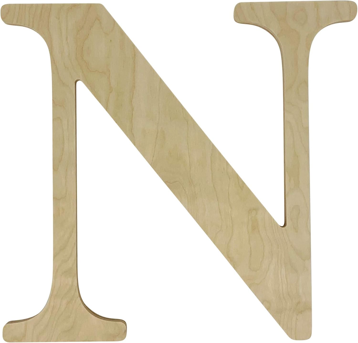Unfinished Wooden Letter for Wedding Guestbook or Wall Decor (24") (Letter L)