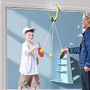 Door Ping Pong Game Over The Door, Adjustable Doorway Game Pingpong Trainer, Door Jam Pingpong Starter Kit, Portable Table Tennis Exerciser Set with Racket and Balls gallery image