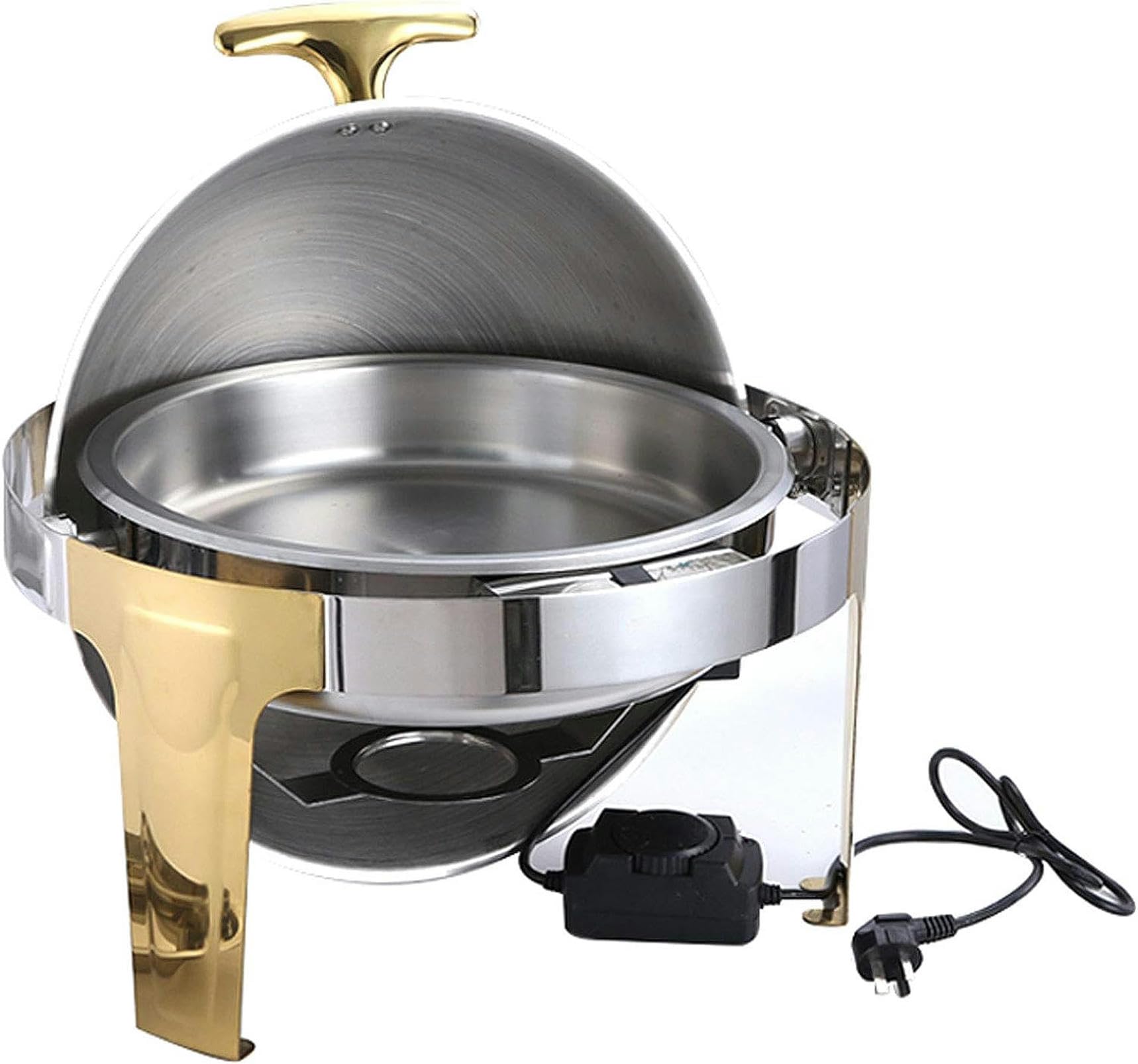 6L Buffets Chauffants, Chafing Dish Chauffe-Plat de Table Electrique pour Match de Football ou Réunion de Bureau, Idéal pour Conserve la Fraîcheur des Aliments