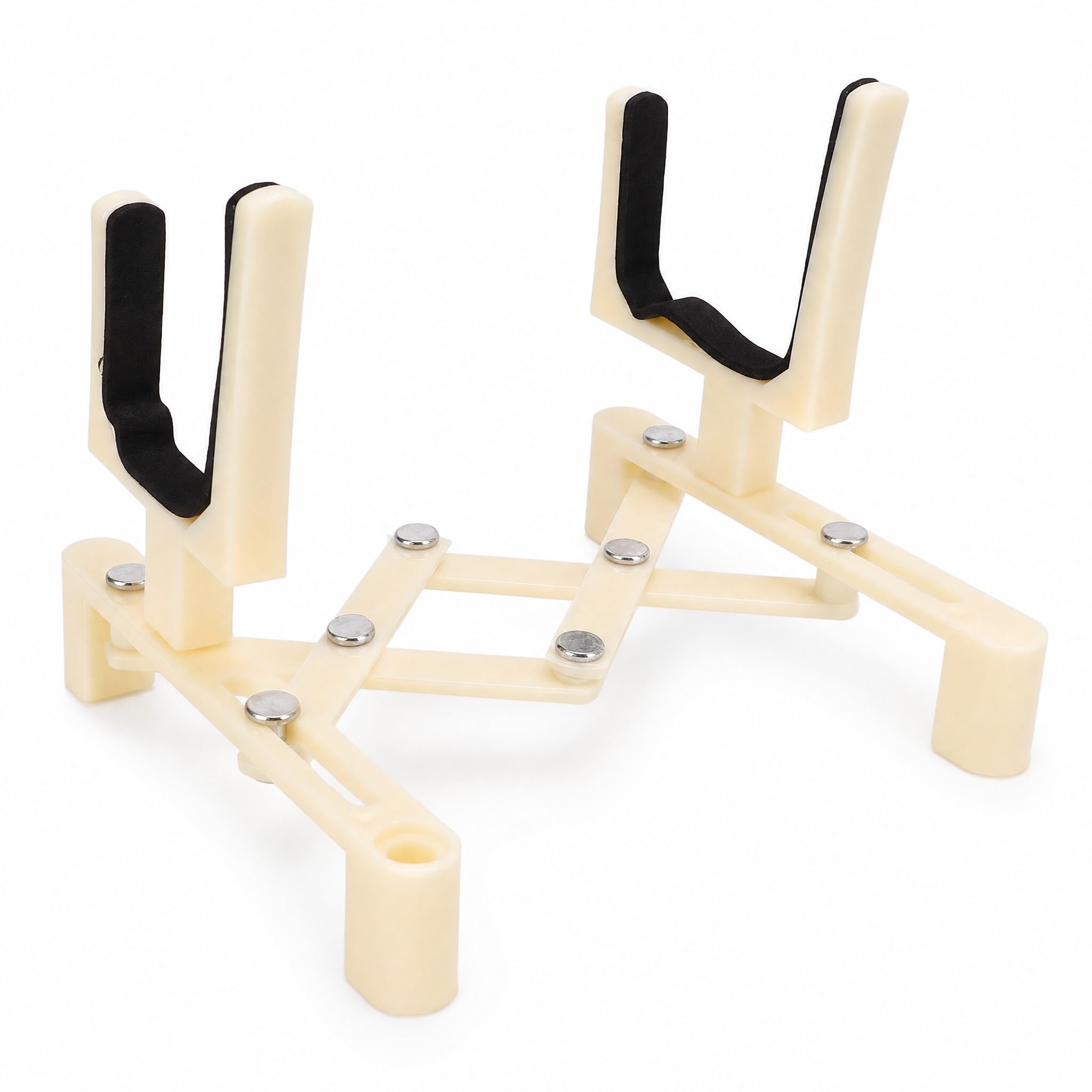 Support D'affichage Professionnel Pliable pour Violon, Support de Violon Léger et Robuste pour Toutes les Tailles de, adapté aux Débutants, Matériau ABS (Beige)