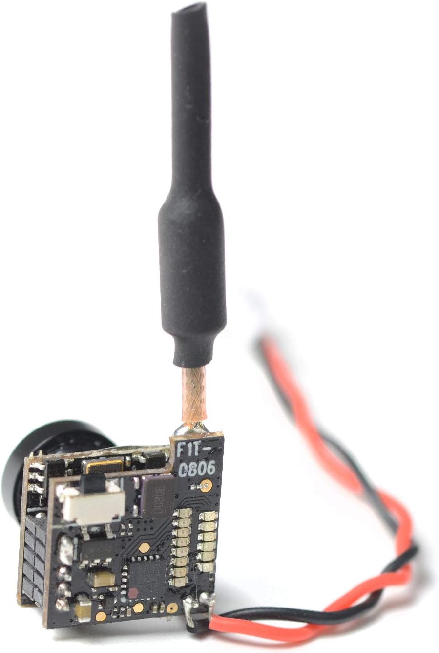 AKK C1T Super Mini 5.8GHz 25mW FPV Transmitter 600TVL Micro AIO Camera Only 2.8g with Dipole Antenna for FPV Drone