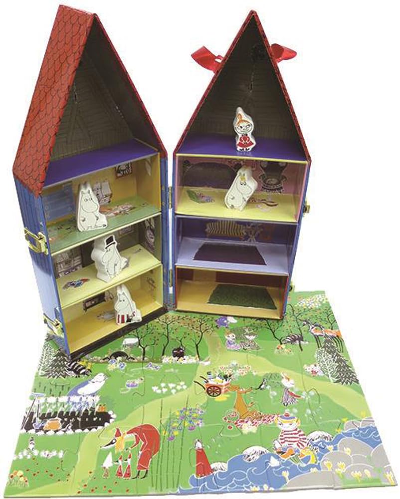 Amazon.co.jp: Barbo Toys ムーミンハウス 木製人形セット パズル付