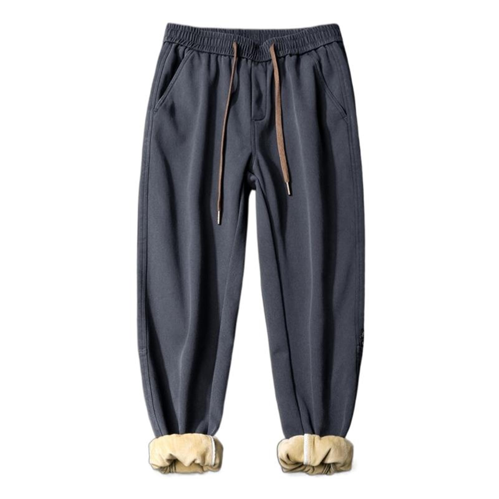 Pantaloni da Lavoro per Uomini, Pantaloni Casual Lunghi Larghi per Autunno Inverno