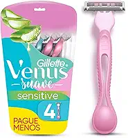 Gillette Aparelho De Depilar Venus Suave Sensitive 4 Unidades