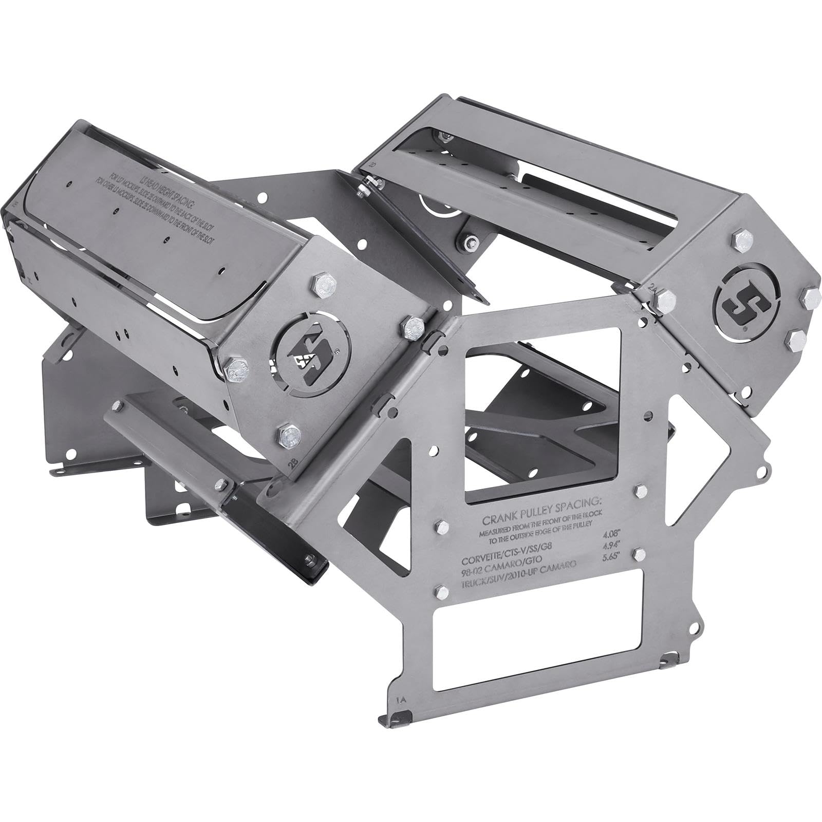 SoloSwap™ Chevy LS Mock Up Engine Swap Long-Block w/Heads, Long Block Version Weighs 35 Pounds, Includes Bolt-On Fabricated Steel Mock-Up Heads and Hardware for Assembly