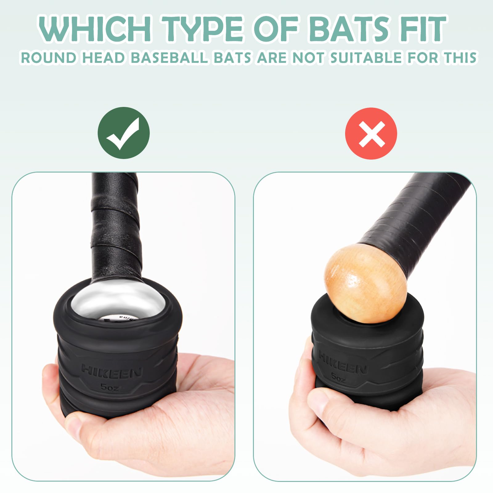 Amazon.com : Hikeen Baseball Bat Weighted Swing Knob 15 OZ for