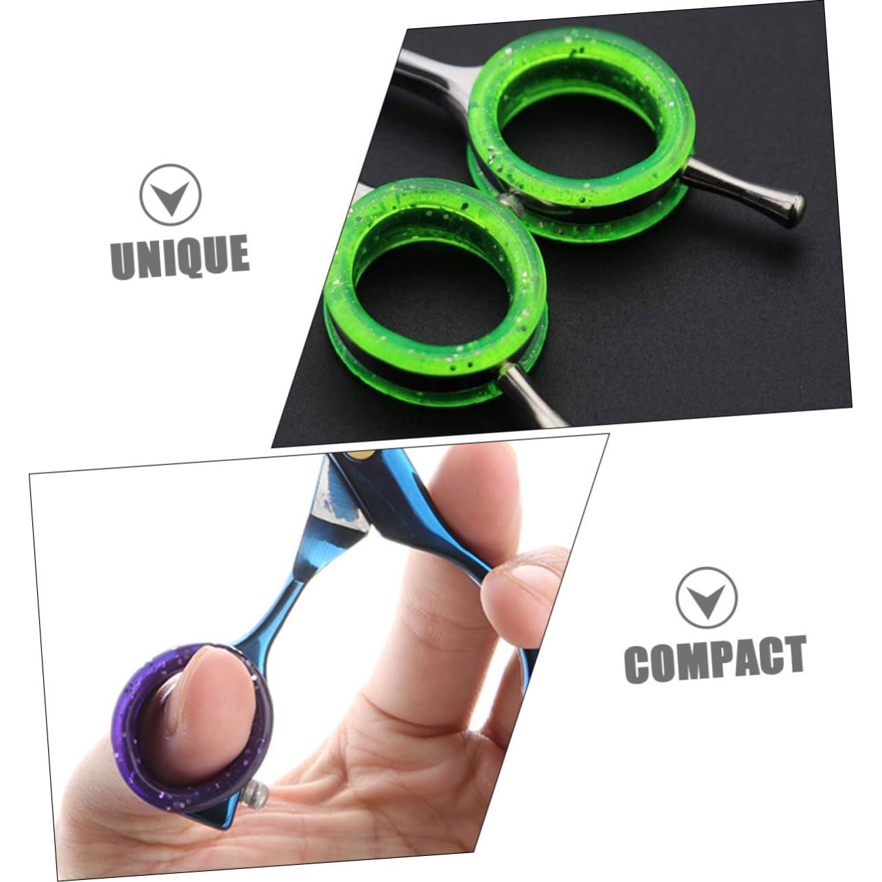 GANAZONO 24pcs Scissors Ring Dog Grooming Kit Scissor Finger Protective Ring Pet Brush Colorful Scissors Finger Ring Pet Shears Thumb Grips Barber Scissors Grips Inserts Pets Pin