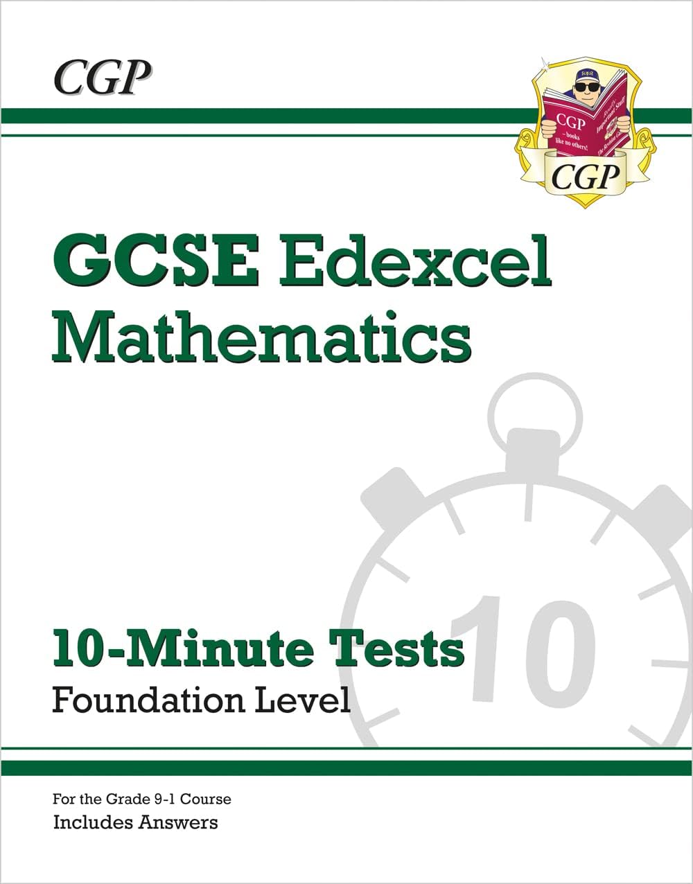 Coordination Group Publications Ltd (CGP) Grade 9-1 GCSE Maths Edexcel 10-Minute Tests - Foundation (includes Answers)
