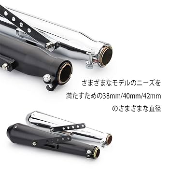 Amazon | バイクスリップオン ンマフラー スーパーカブ マフラー