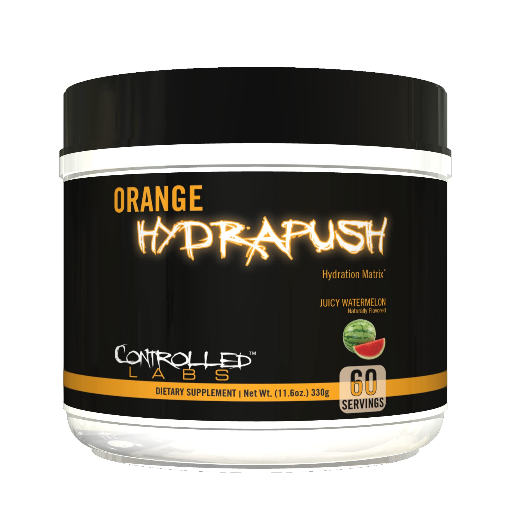CONTROLLED LABS Orange HydraPush Electrolyte Powder, 60 Servings - Advanced Sugar-Free Hydrating Recovery Drink Mix with Coconut Water & Taurine - Boost Energy & Increase Endurance (Watermelon)