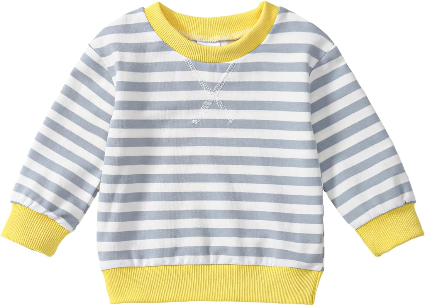 Toddler Girl Sweatshirt Long Sleeve Striped Pullover Top Fall Winter Outfits 1-5T