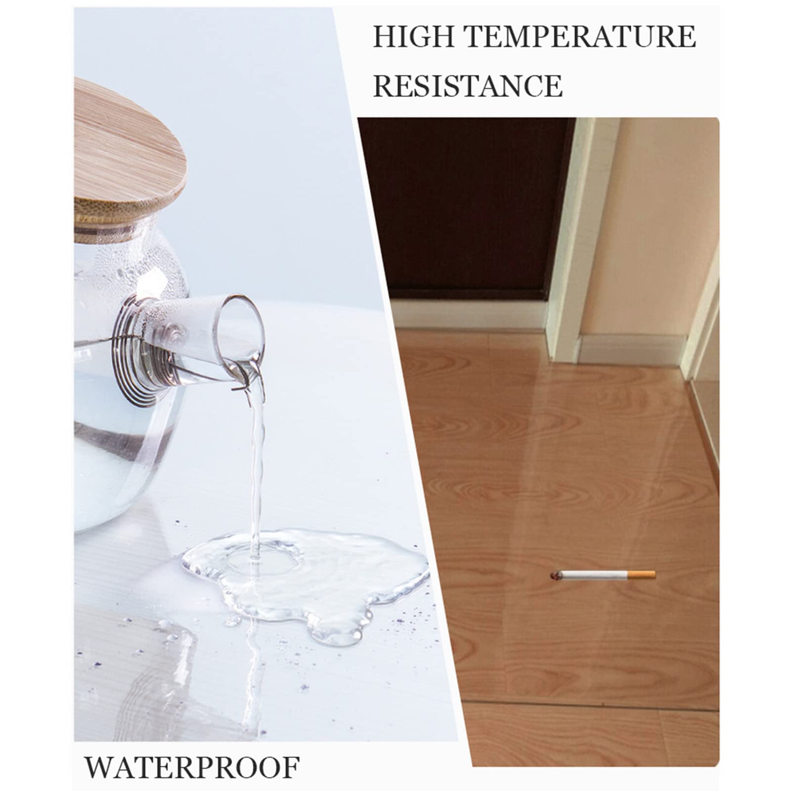 Transparente Stuhlmatte für harte Böden, transparenter PVC-Bodenschutz für Holz und Teppich, rechteckige Schreibtischunterlage (90 x 120 cm, 100 x 150 cm, 70 x 120 cm)