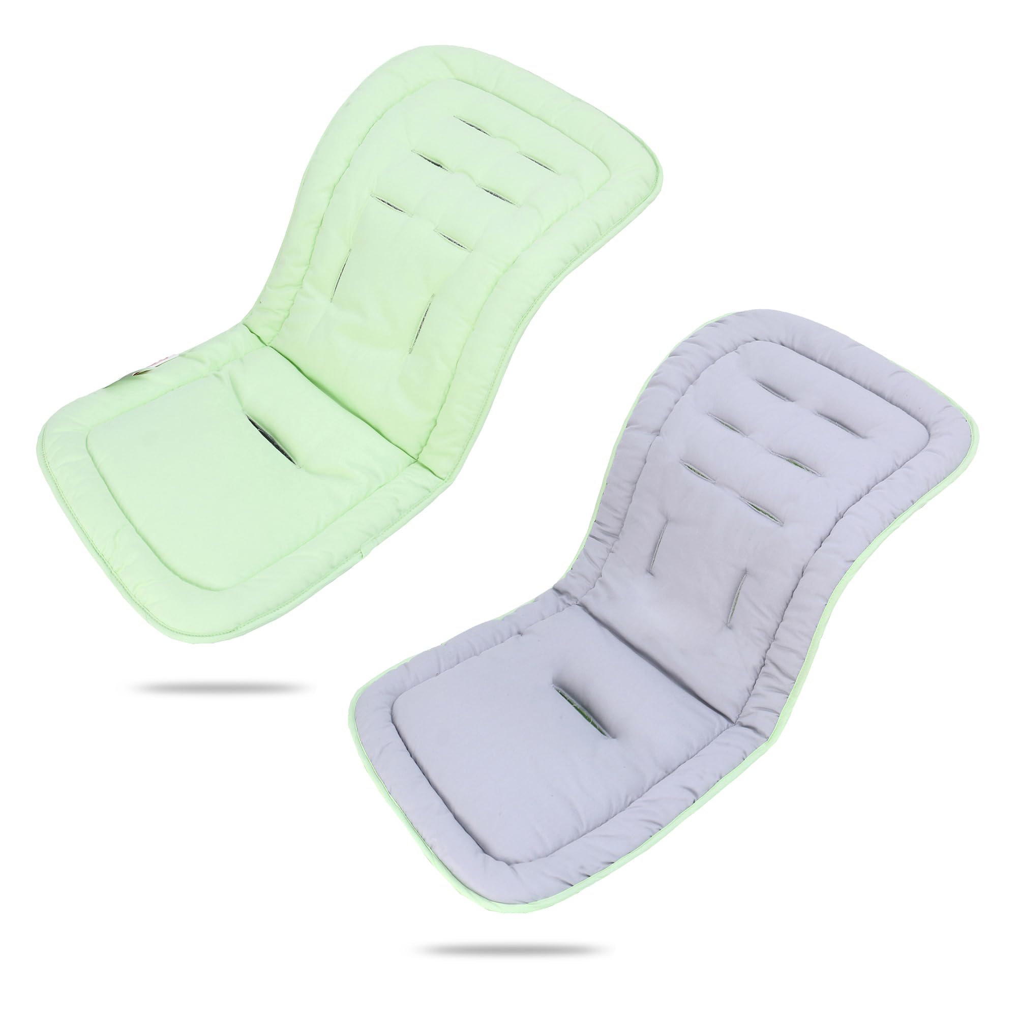 LAT Universal Colchoneta para Sillas de Paseo, Algodón Funda Universal Carro Bebe, Cojín Silla de Paseo para Cochecito de Doble Cara, Funda para Asientos de Cochecito para Bebés 78x34cm (Elefantes) — view 9