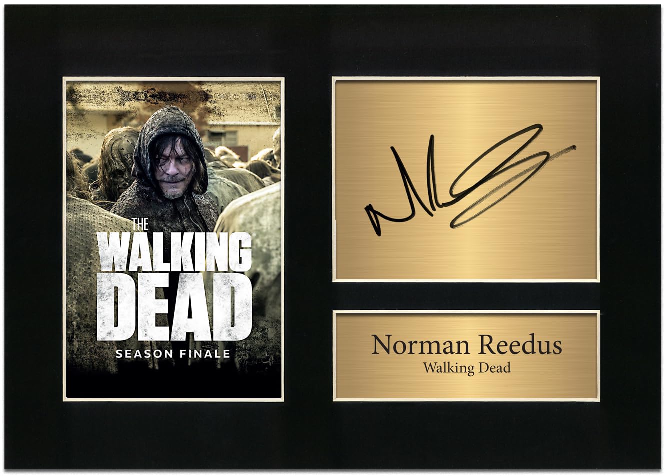 Zulu Image Black Norman Reedus The Walking Dead Signed | Autograph A4 Printed Photo Reproduction Print Picture Display No63,