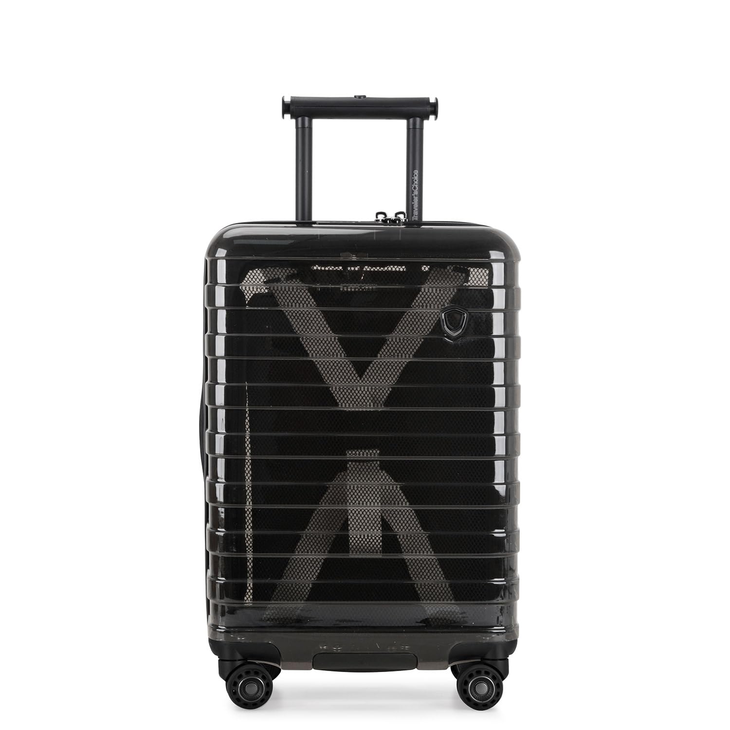 Traveler's Choice Millennial II Transparentes Handgepäck, 55,9 cm, Hartschalen-Trolley