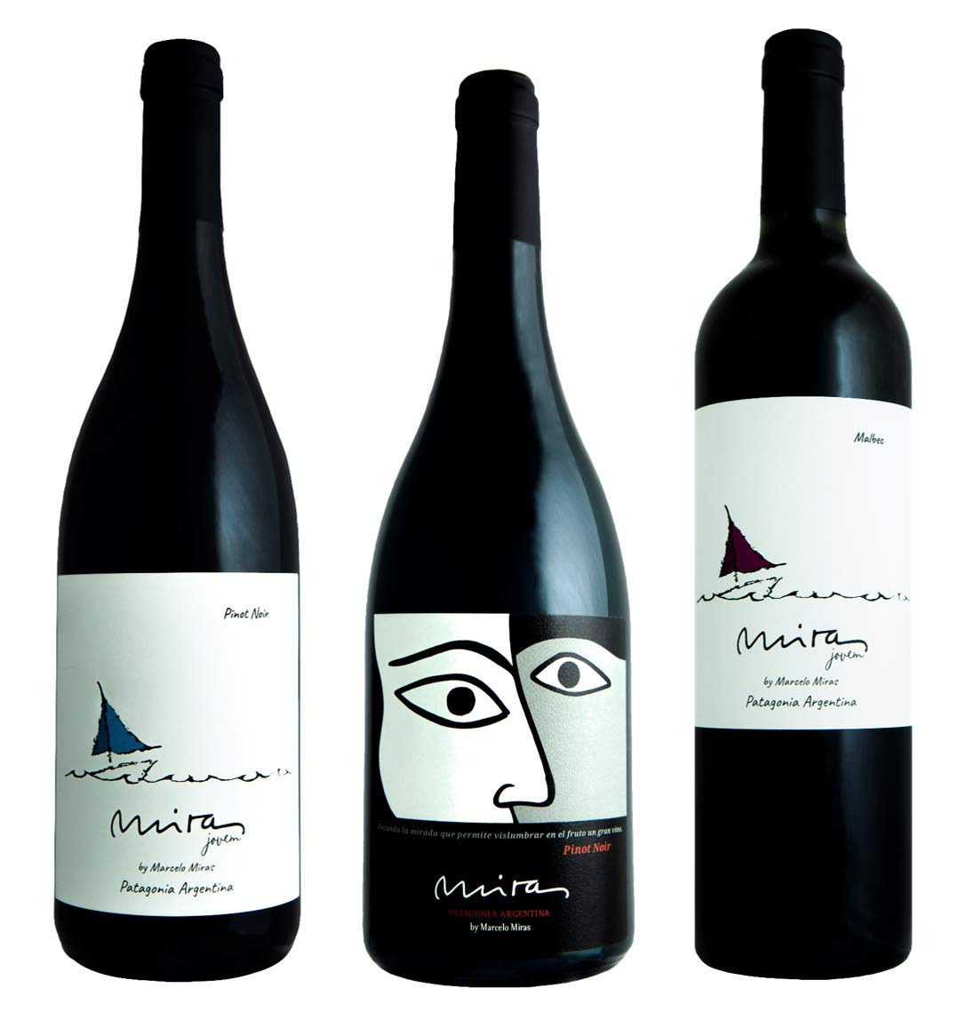 Atlantik Weine, Südamerika Weinpaket Patagonien mit Rotweinen aus Argentinien, Malbec und Pinot Noir aus Nord Patagonien, trocken (3 x 0,75l)