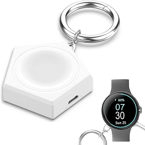 Miimall Cargador portátil para Google Pixel Watch, soporte de carga inalámbrico Pixel Watch, USB-CMicro USB 2 en 1 Mini adaptador de soporte de