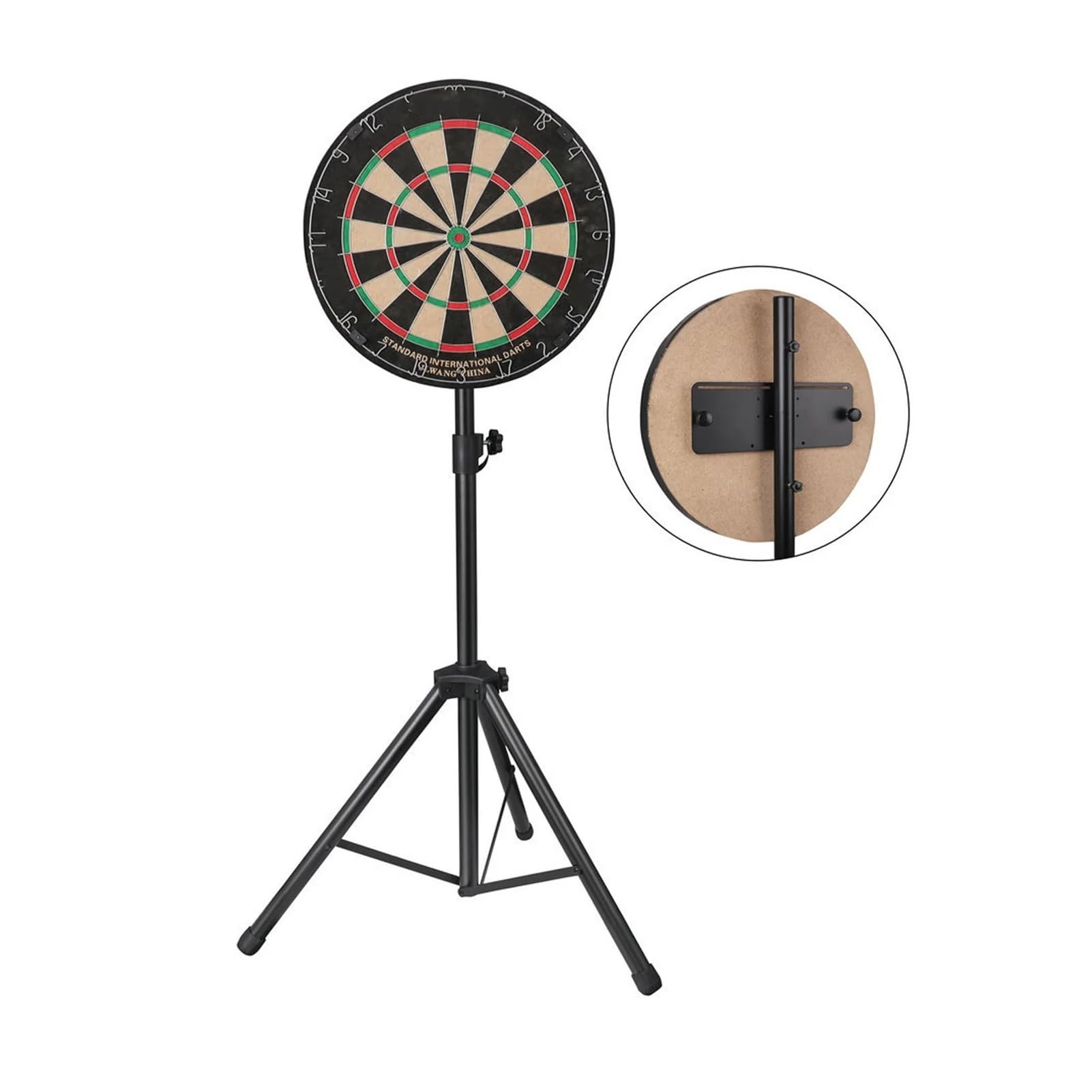 Tragbarer Dartboard-Stativständer, robust, höhenverstellbar, einfache Montage ohne Dartscheibe für drinnen und draußen