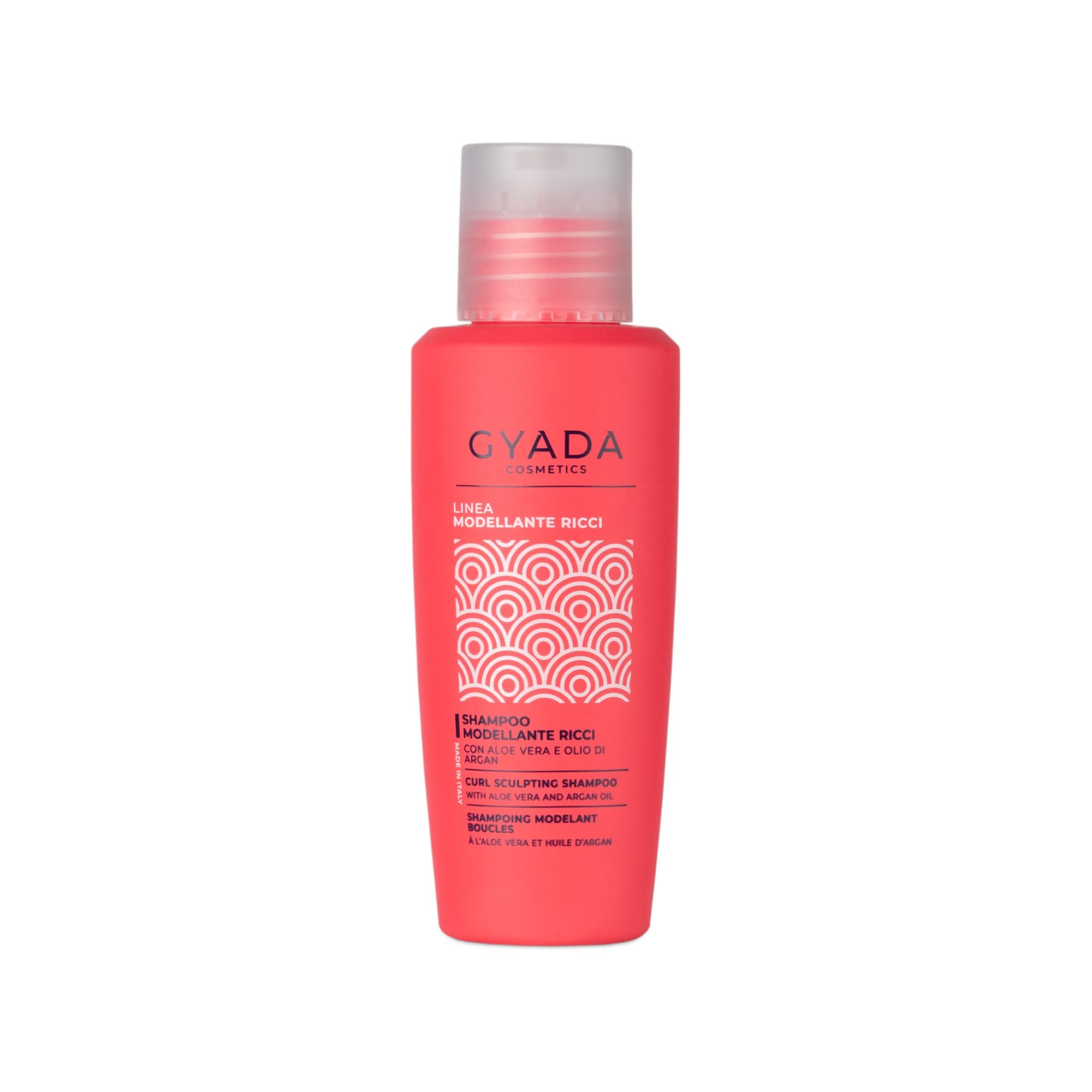 GYADA COSMETICS, Shampooing Remodelant Bouclé, pour cheveux bouclés et ondulés, Nettoyage doux, Hydratant, Élastifiant, Action anti-frisottis, à l’Aloe Vera et à l’huile d’Argan, 100 ml