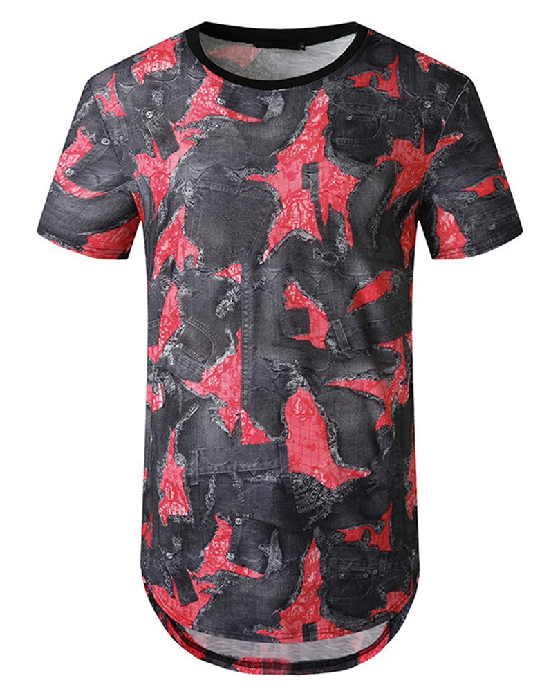 Topy Męska Letnia Moda Koszulka Z Krótkim Rękawem Młoda Moda Nadruk Koszulki Vintage Casual Chłopcy Koszule