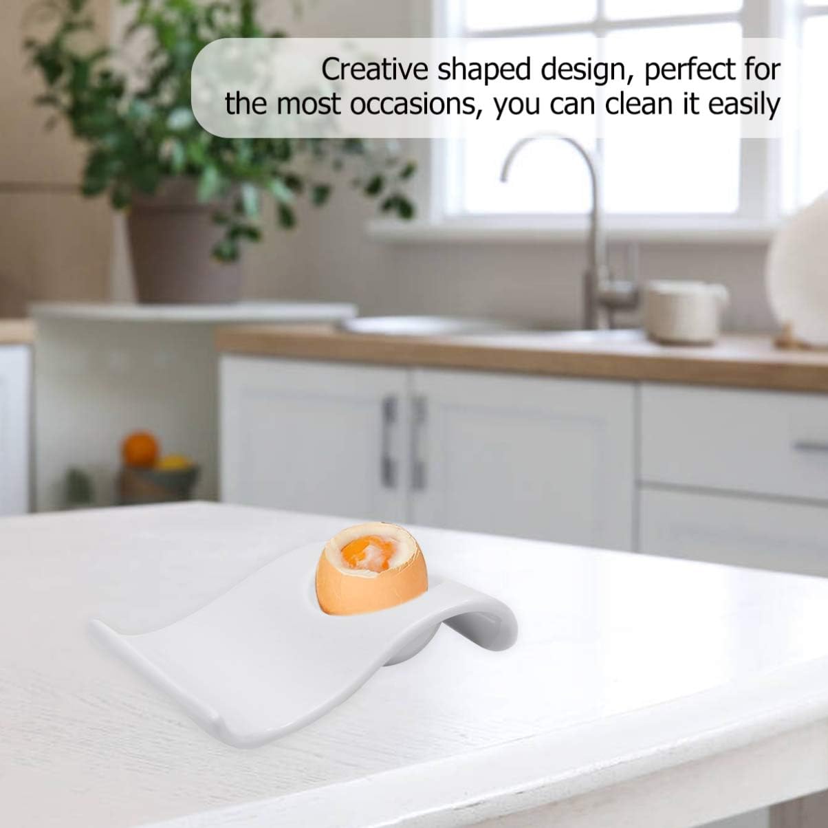 UPKOCH 2pcs Ceramic Cup Holders Wave Type Stand and Organizer for Home and Restaurant Use Design for Stylish Breakfast and Dining