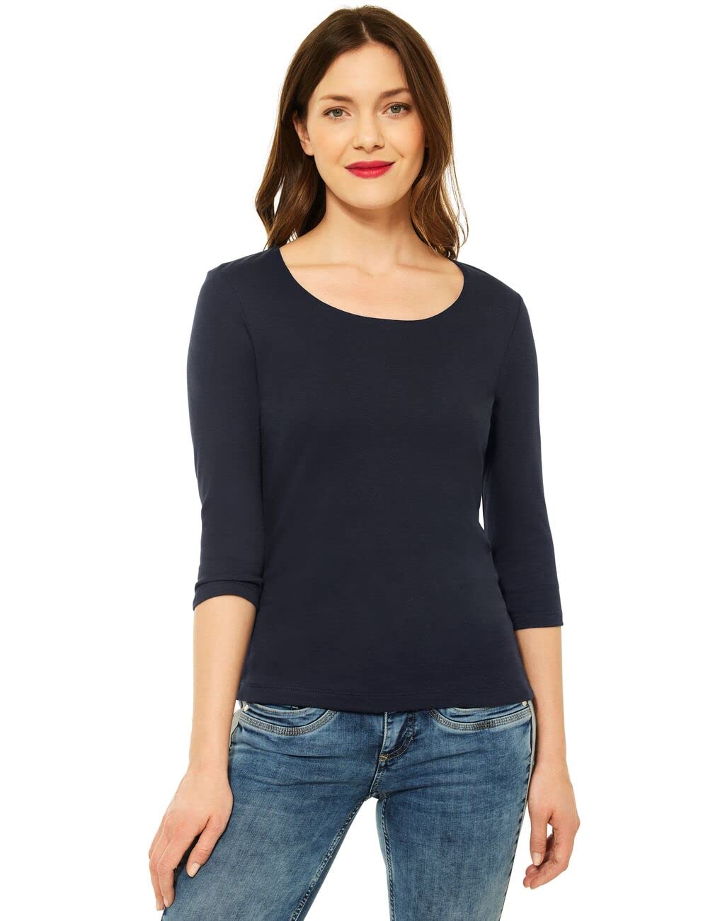 Street One Women's 313977 Pania T-Shirt, Blue (Deep Blue 11238), 14
