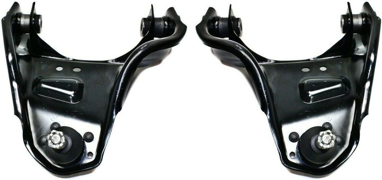 2pcs Control Arms Right Passenger Left Driver Front Upper Side with Ball Joints Rubber Bushing Design Stamped Set for Olds,for GMC,for Chevy Non-Adjustable CMS20355