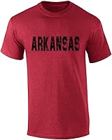 Vista 14 de Camiseta de manga corta para hombre, diseño con nombre de estado desgastado, para hombre