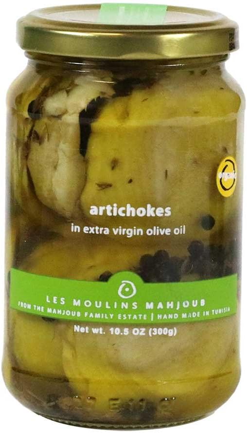 Les Moulins Mahjoub Artichoke Hearts in Olive Oil (Organic) - 300g / 10.5 Oz