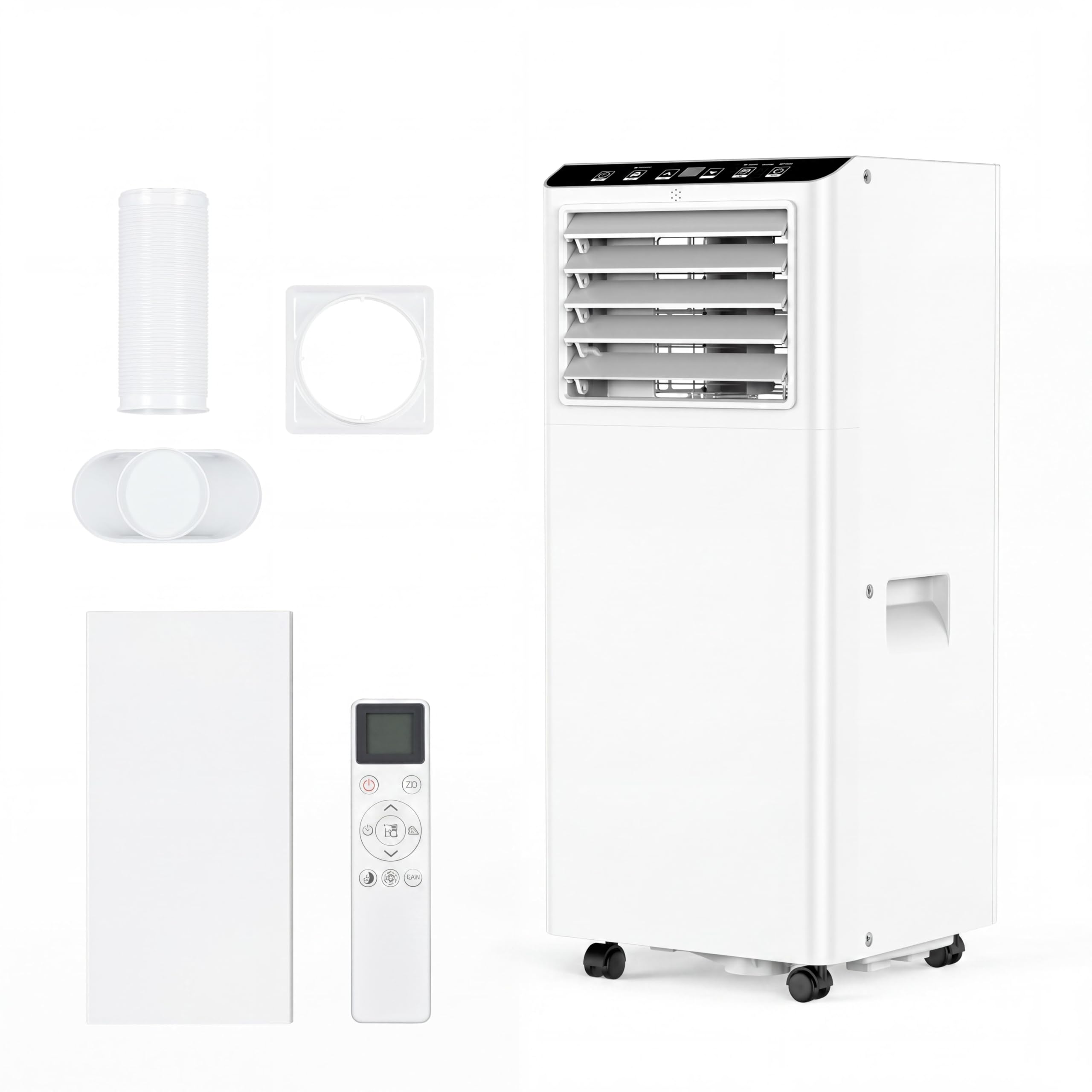 RBFGYIOP Portable Air Conditioners, 7000 BTU Portable AC Unit with Remote and 24H Timer, 3 in 1 Air Conditioner Portable with Cooling, Dehumidifier and Fan, Swamp Cooler for Bedroom, Office
