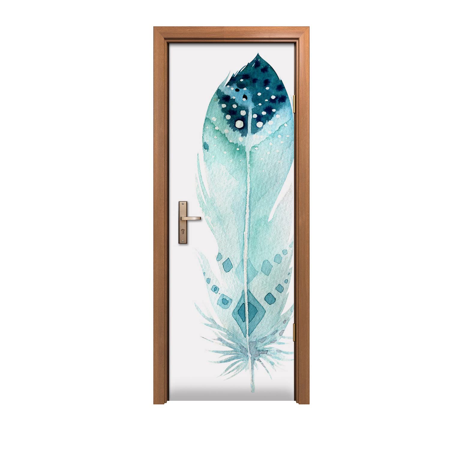 Autocollant de porte design pour masquer les imperfections et décorer
