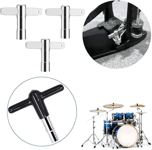 Miniatura 4 de EASTROCK High Torque Drum Keys 4-pack with More Advanced Material Rubber And Plastic Handles Drum Key,Universal Drum Tuning Key Percussion Hardware