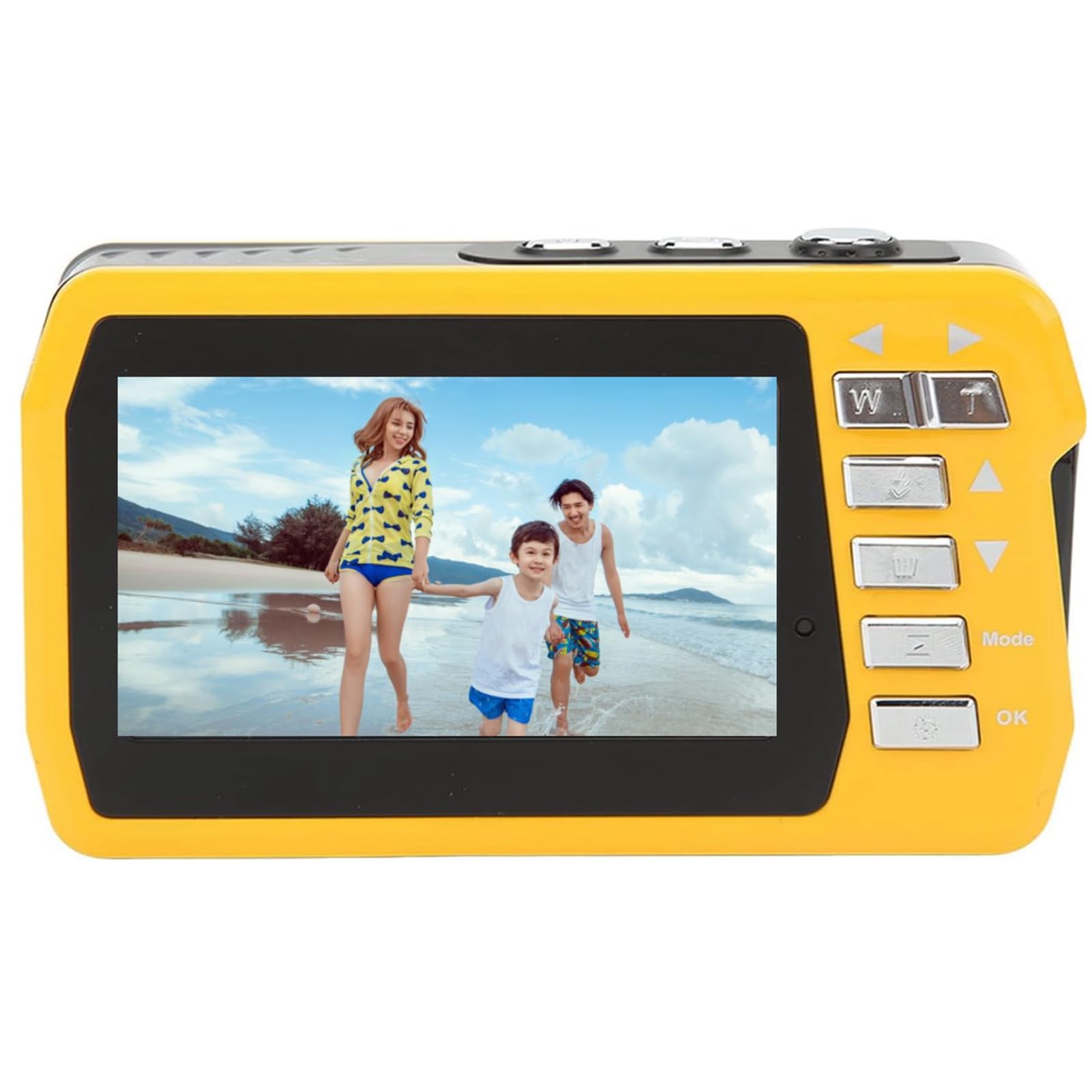 Annadue Fotocamera Subacquea Fotocamera Subacquea, 4K 56MP HD Dual Screen Fotocamera Digitale Subacquea 10FT, Videocamera Subacquea con Zoom Digitale 18X per Lo Snorkeling