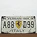 Ferrari 1929, Auto License Plate, Embossed TAG Number