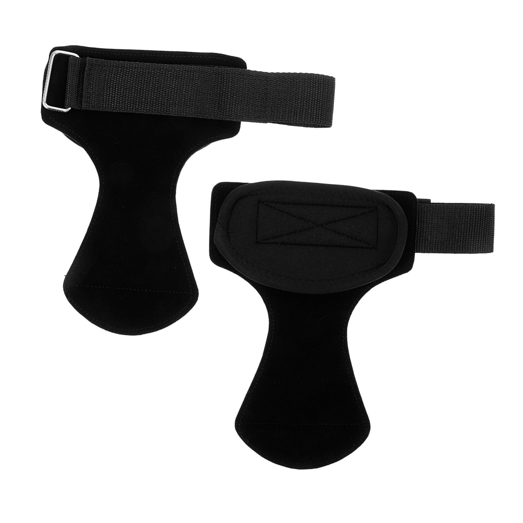 Holibanna 1 Pair Weightlifting Grip Palm Protectors Durable Non Slip Wrist Strap Guard for Lifting Biking and Outdoor Sports Breathable Open Design for Enhanced