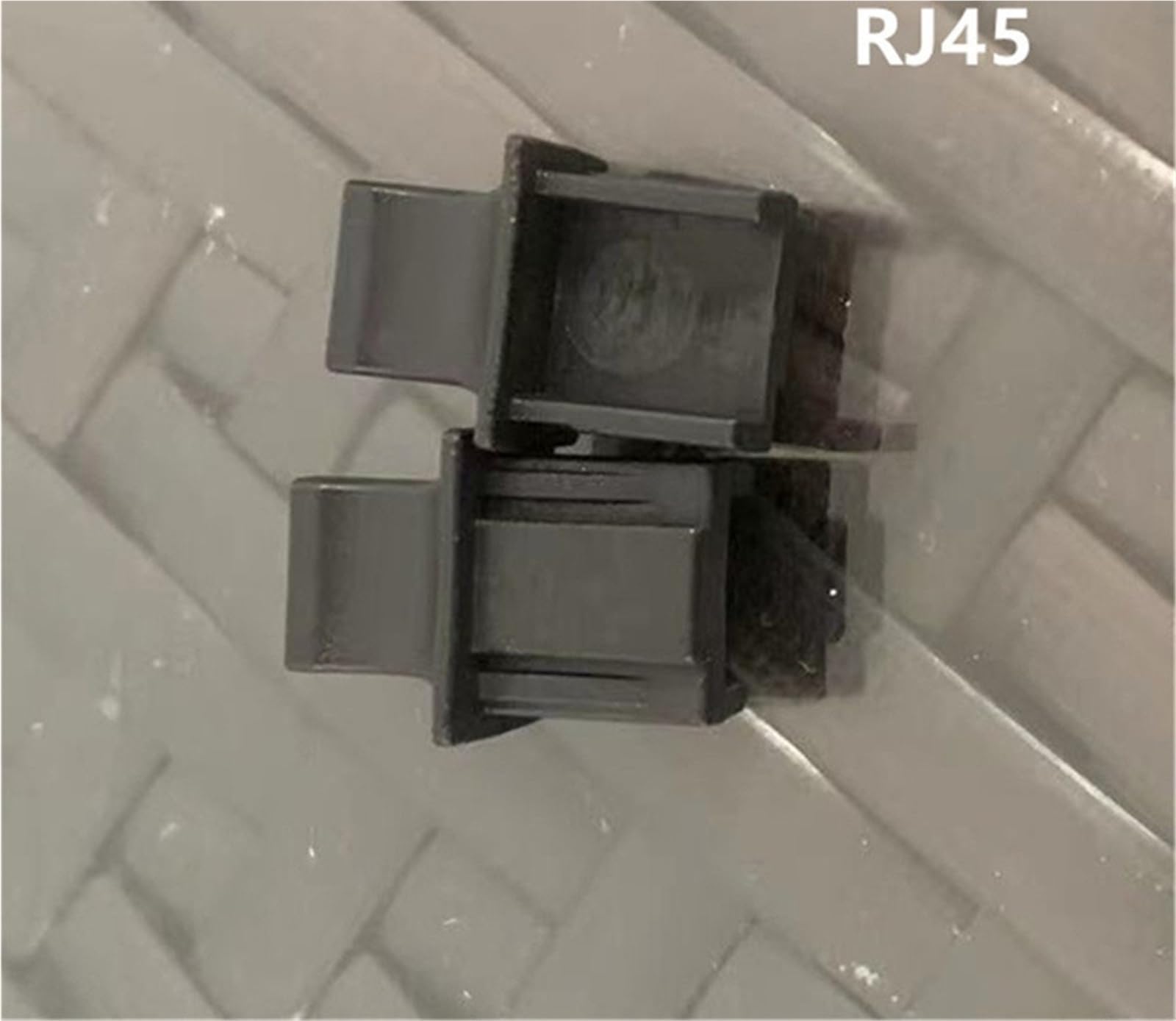 100 Stück RJ45-Netzwerk-Port-Staubschutz mit Griff | FTTH-Schutzkappe