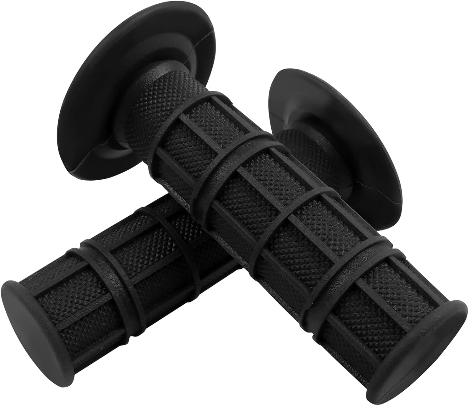 Worldmotop Motorcycle Handlebar Grips NonSlip Soft Rubber Grips Handlebar with 7/8" 22mm 24mm