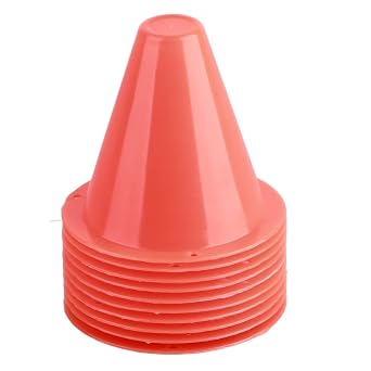 Training Marker Soccer Cones, 10pcs 3 Inch Mini Sports Cones Training Field Marker Football Roller Skating Barriers Marker Holder Accessory for Outdoor Activity Sports Soccer Training Fitness Practice