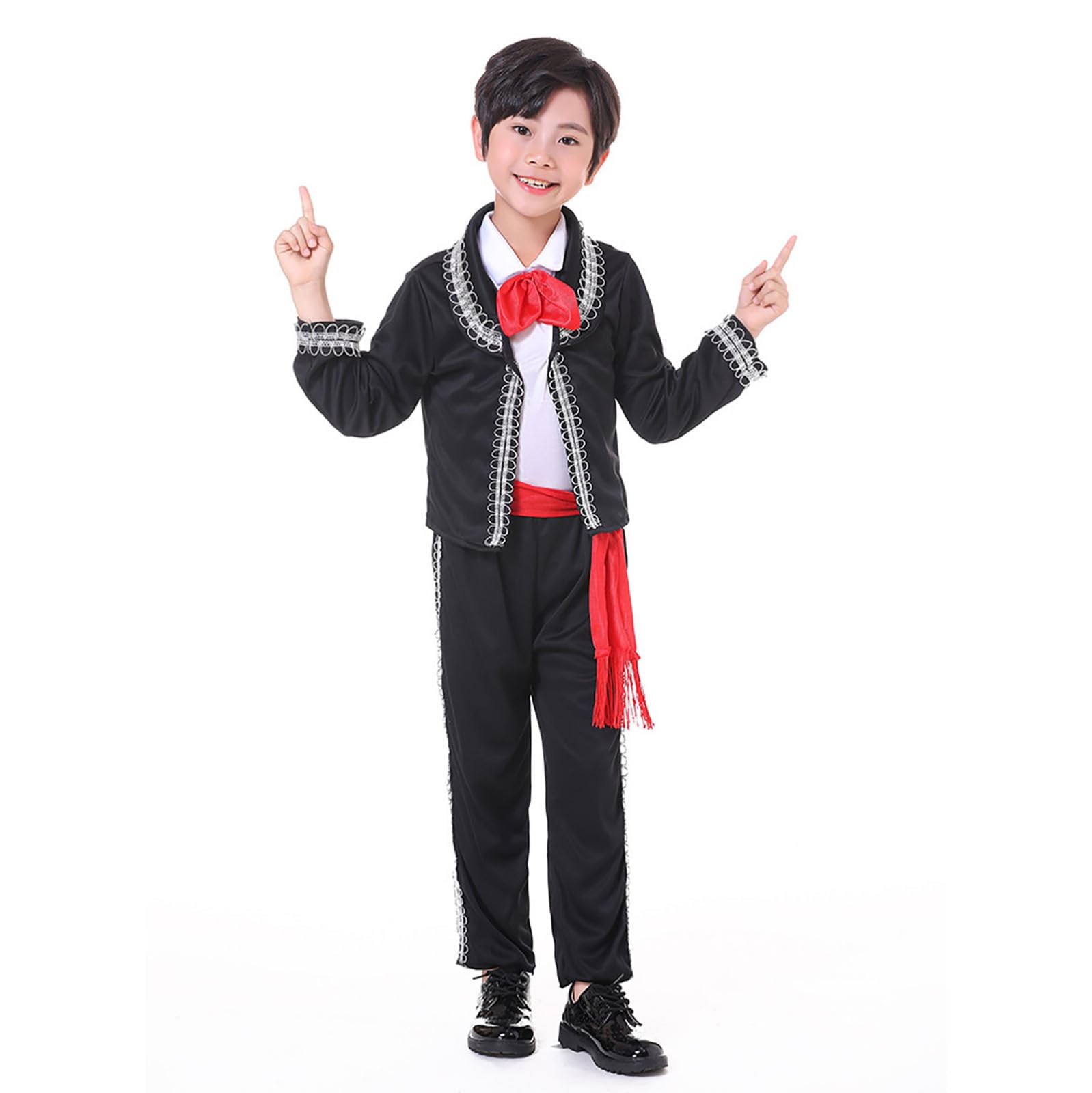 Disfraz Mexicano Para Niño Con Cinturón De Borla Y Pajarita – Ideal Para Bailes Y Fiestas De Disfraces Disfraz Mexicano Para Niño Con Cinturón De Borla Y Pajarita – Ideal Para Bailes Y Fiestas De Disfraces