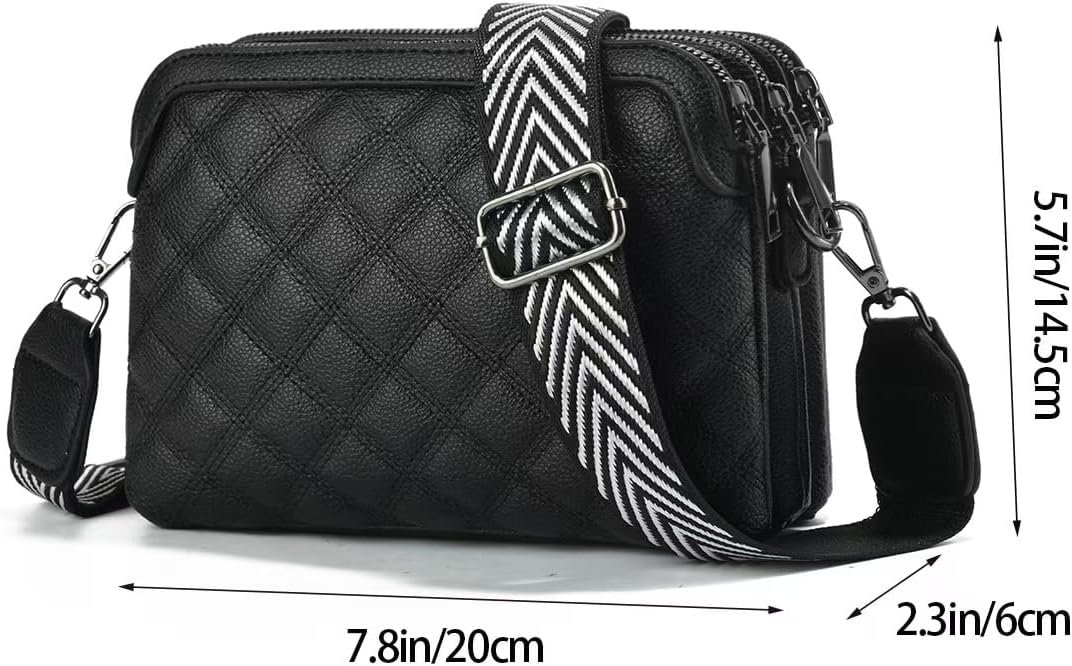 Xiaoyu Small Crossbody Bags for Women Fashion Cell Phone Purse Ladies Multiple Pockets Shoulder Handbags Lightweight Wallet