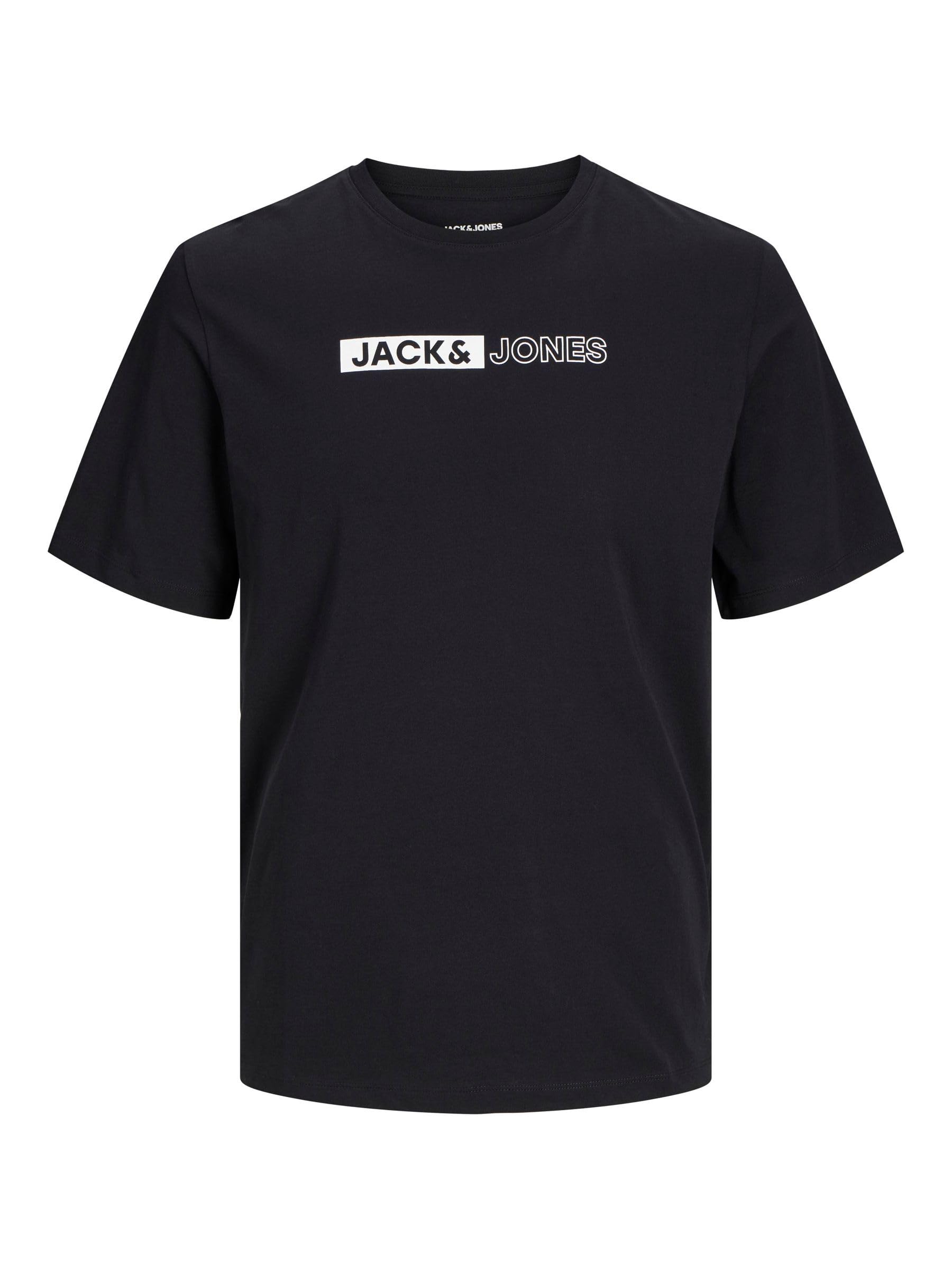 Jack & Jones Male Logo T-Shirt, Black, 8XL