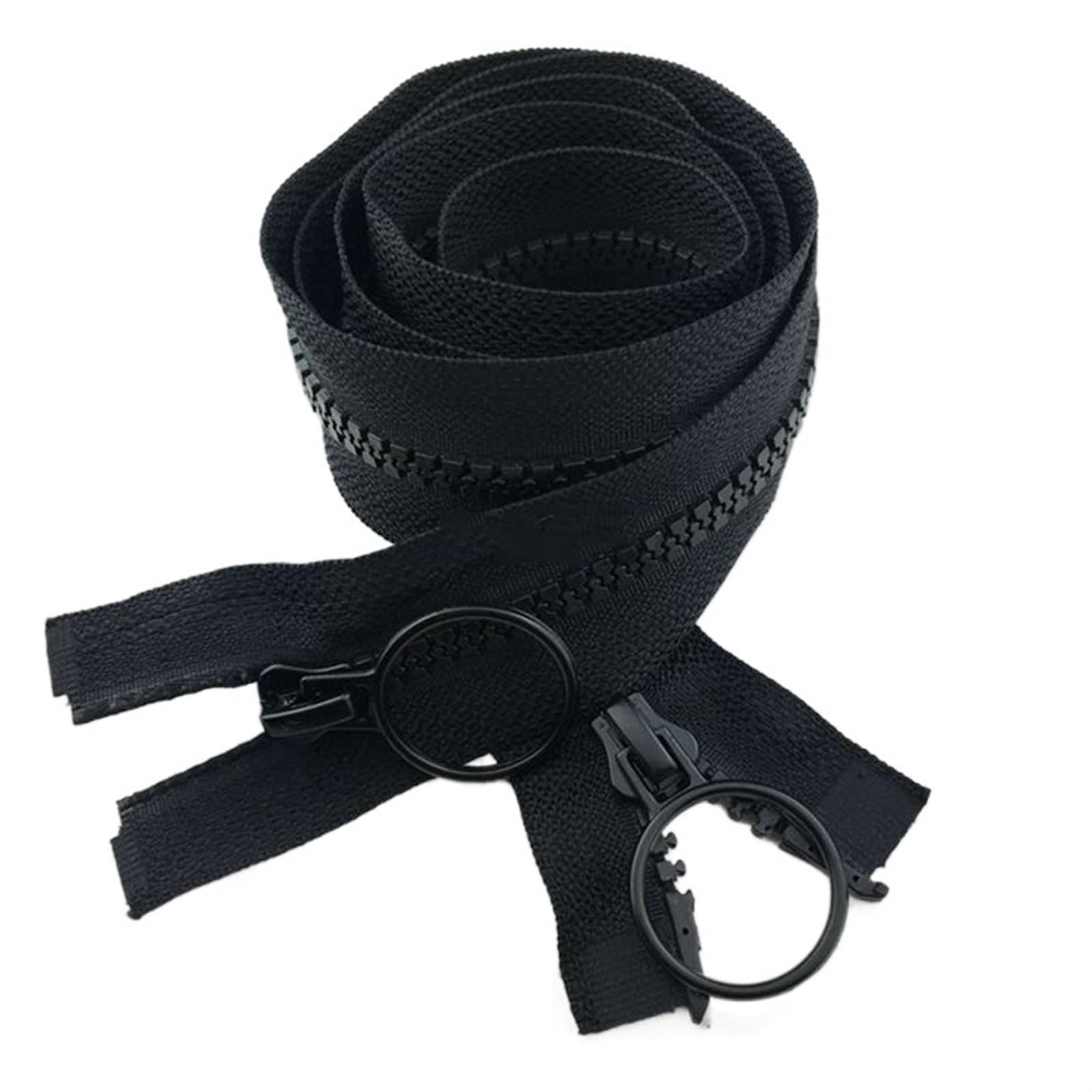Zipper 60-200cm Open-End Double Slider Zippers Jacket Plastic Zip DIY Garment Sew Zips Two-Way Opening Tail Zipper(2,100CM_NO8)
