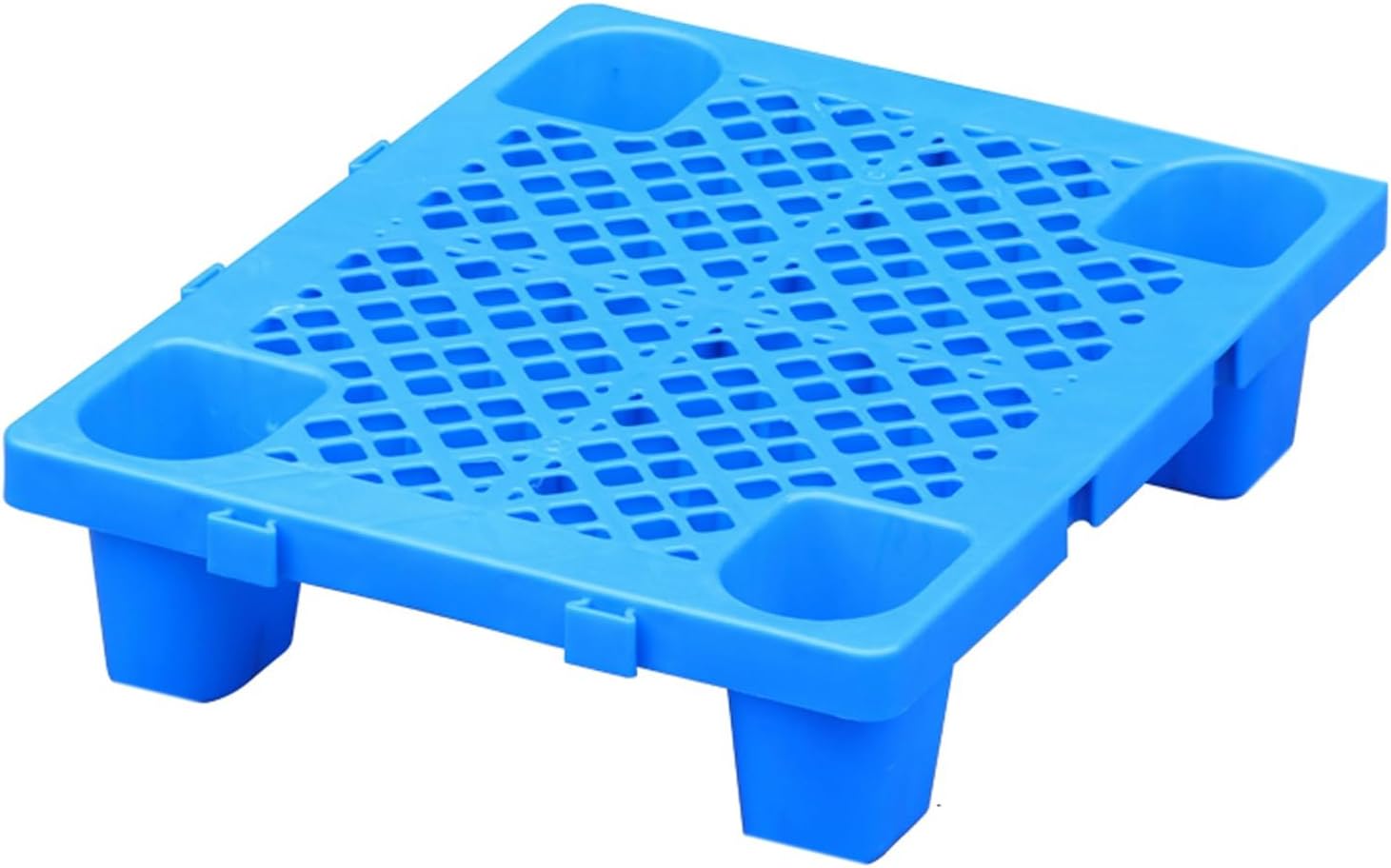 Plastic Pallet Breathable Grid Ventilation Pad, Lightweight Floor Platform Display Rack with 4 Way Entry, for Outdoor Supermarket Kitchen Warehouse Workshop, 12cm Height(50 * 40 * 12cm)