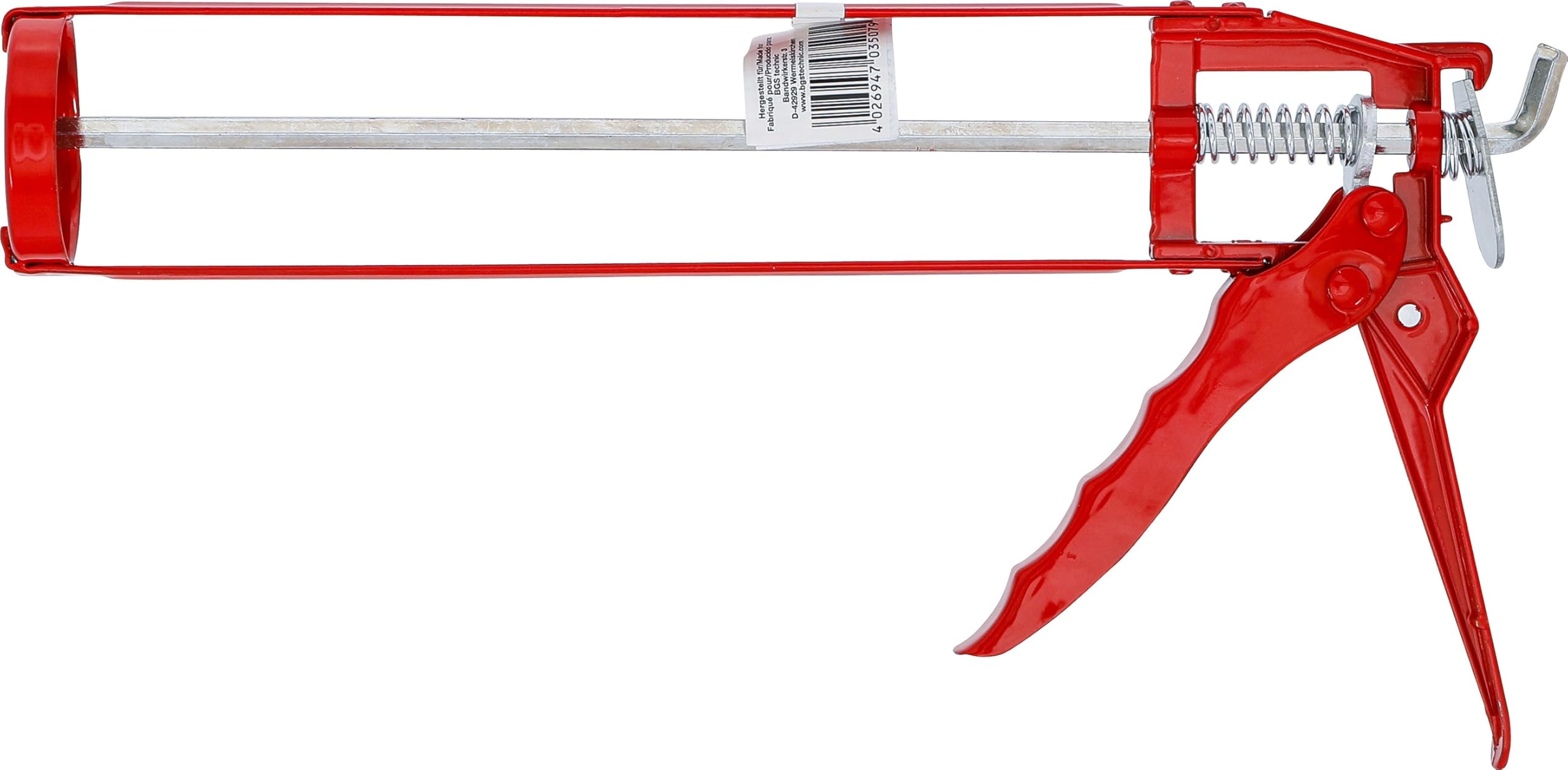 Caulking Gun, 300 mm Long, Orange, Size - Image 4
