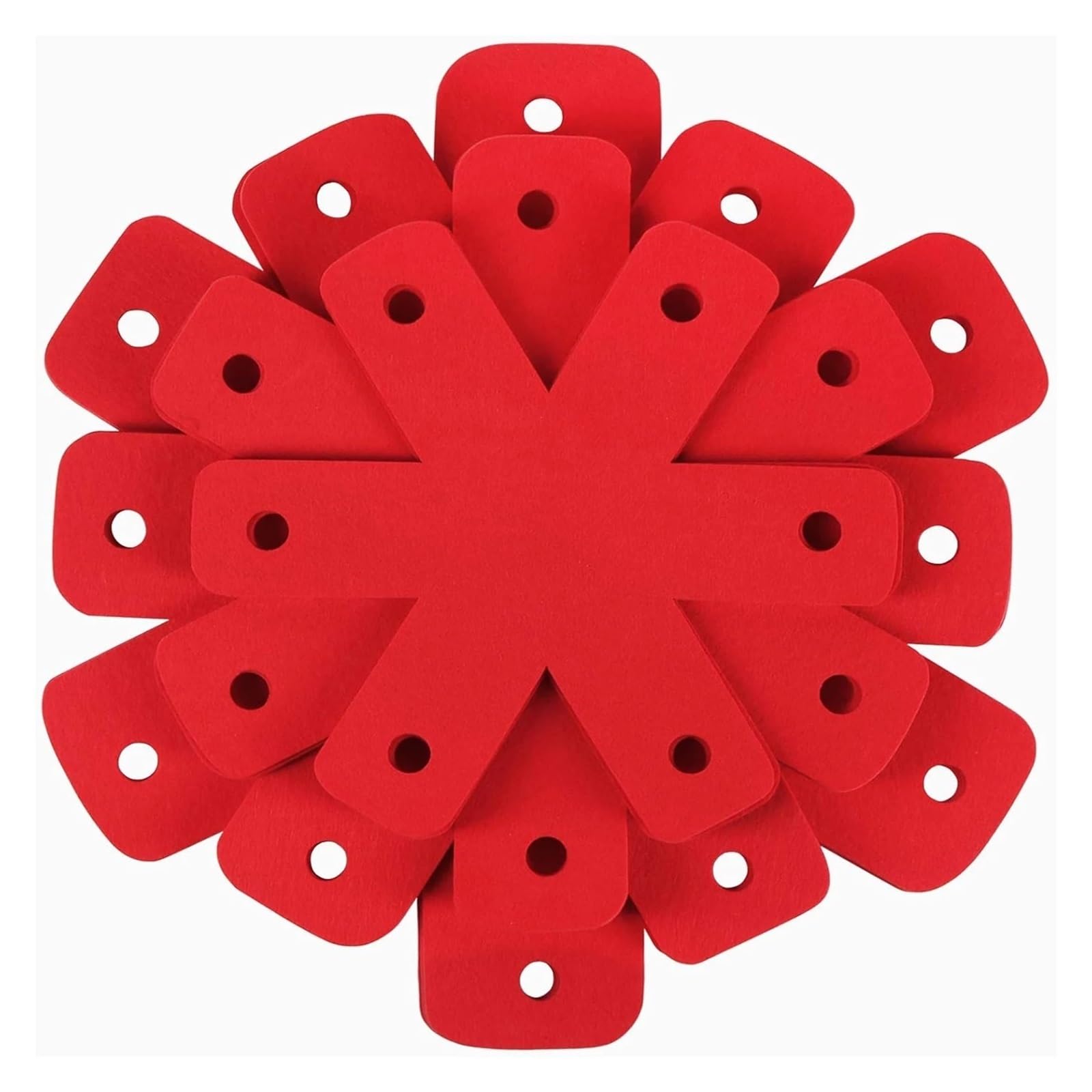 3pcs Pot Pan Protectors, 5 Different Sizes, Larger & Thicker Red Protector Pads, Separator for Stacking for Kitchen(26cmx26cm)