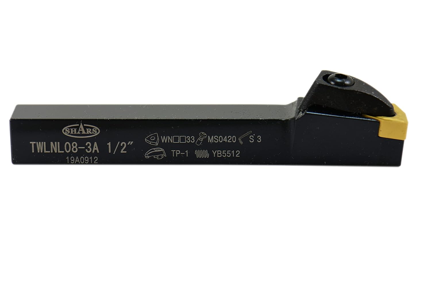 Shars 1/2" Left Hand TWLN T-Type Clamp Indexable Turning Tool Holder for WNMG Insert 404-7854 P]